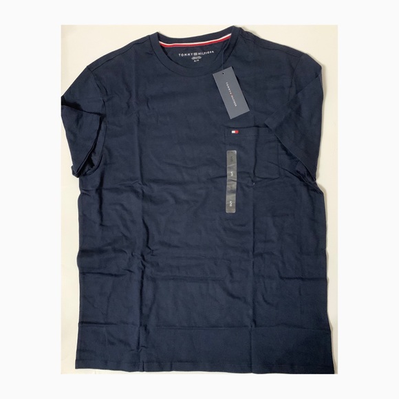 NWT Tommy Hilfiger Men’s Navy Logo T-Shirt - Small - Picture 1 of 5